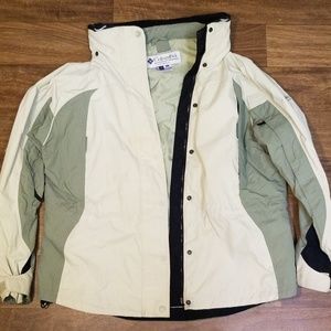 columbia sunrise peak down hooded jacket